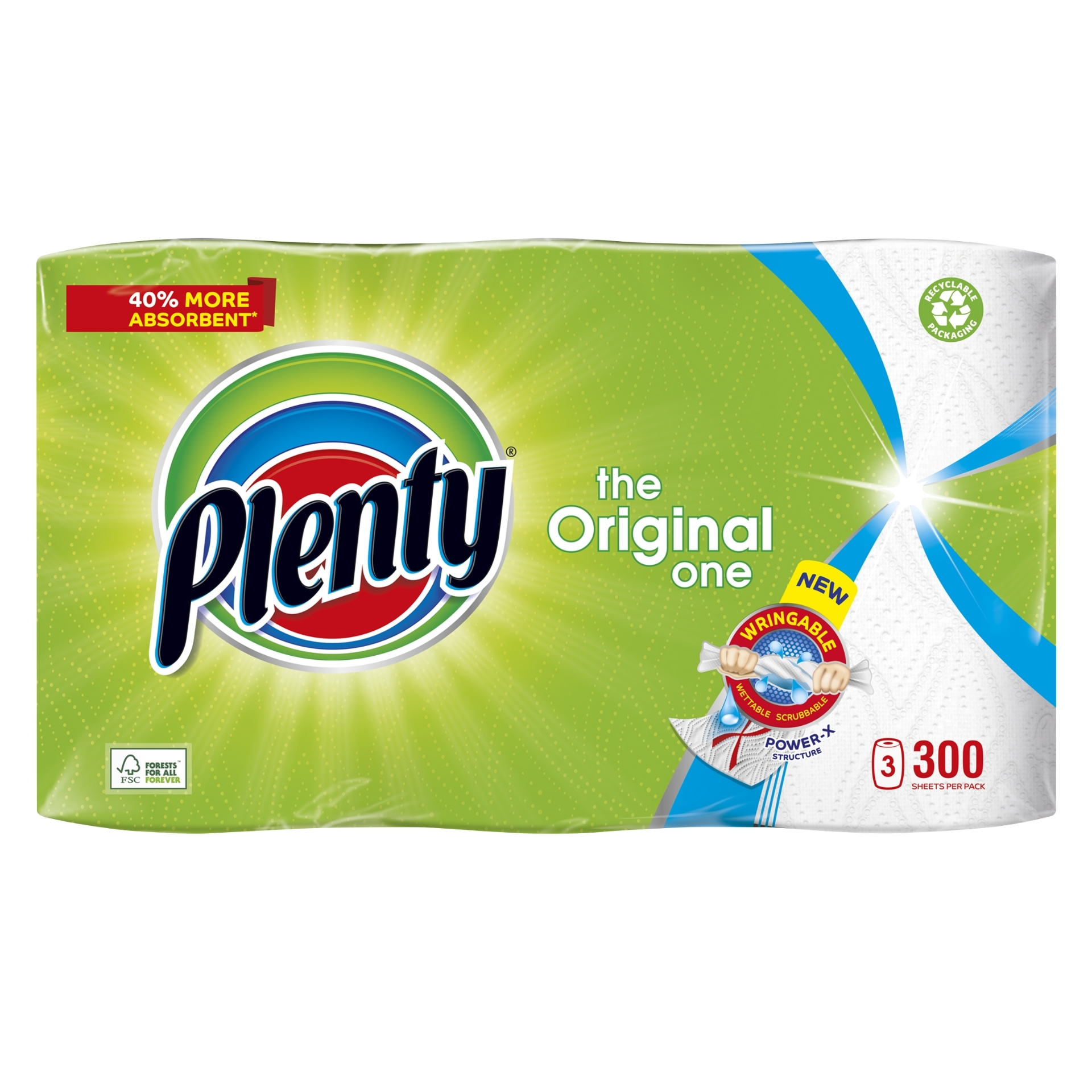 Picture of PLENTY ORIGINAL KITCHEN TOWEL(3 x100sht) (P)