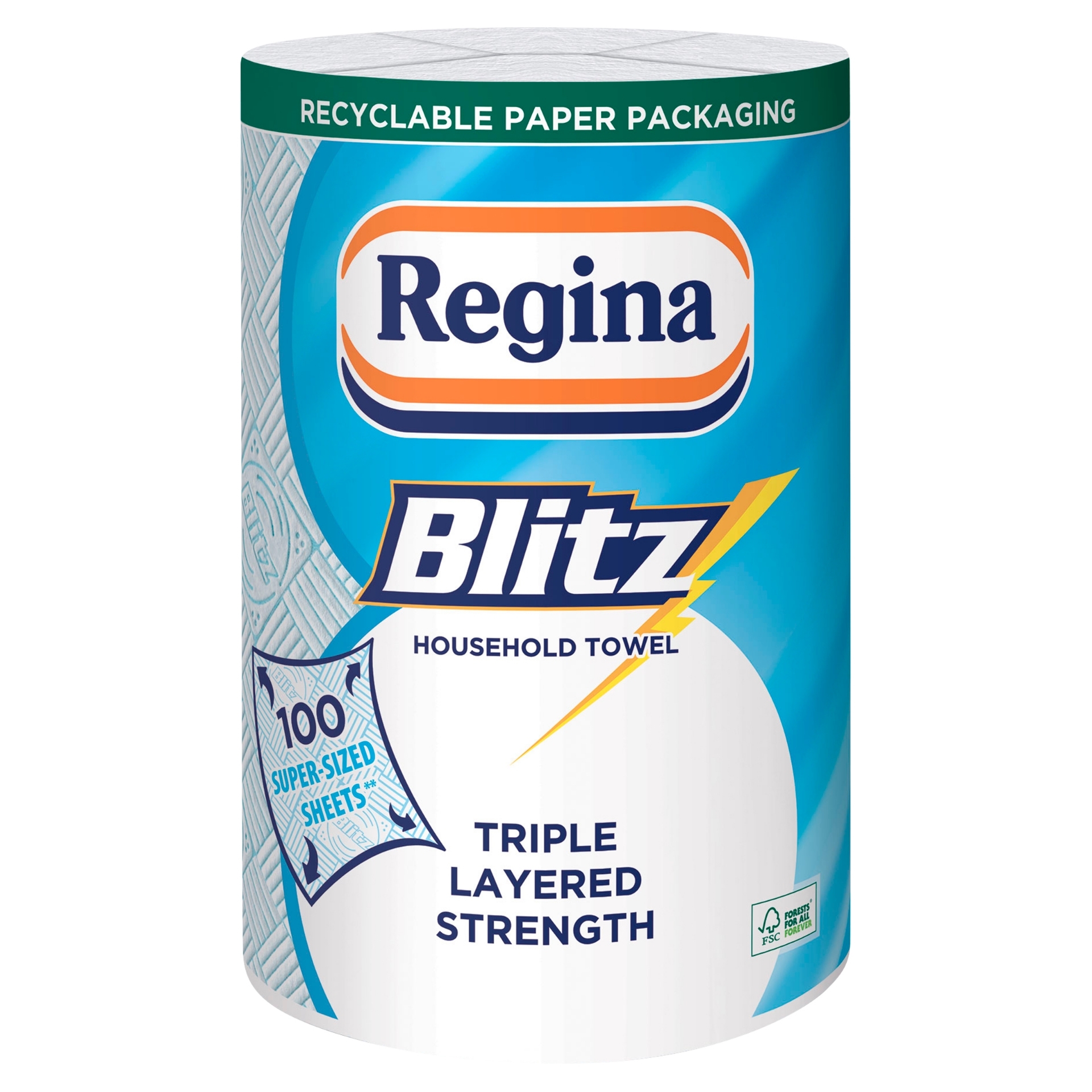 Picture of REGINA BLITZ KITCHEN TOWEL 3ply 100sht