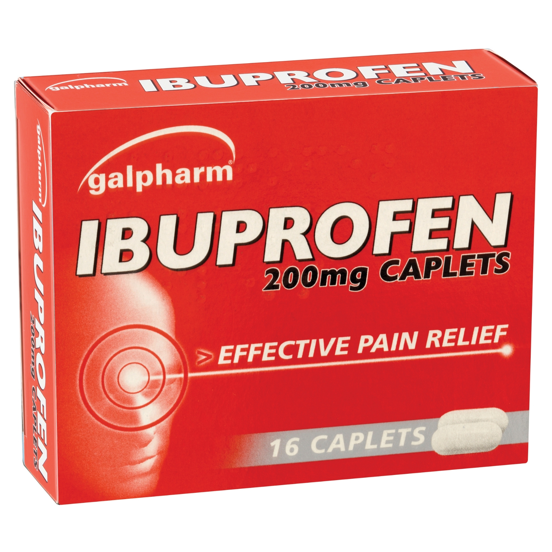 Picture of GALPHARM IBUPROFEN CAPLETS 200mg