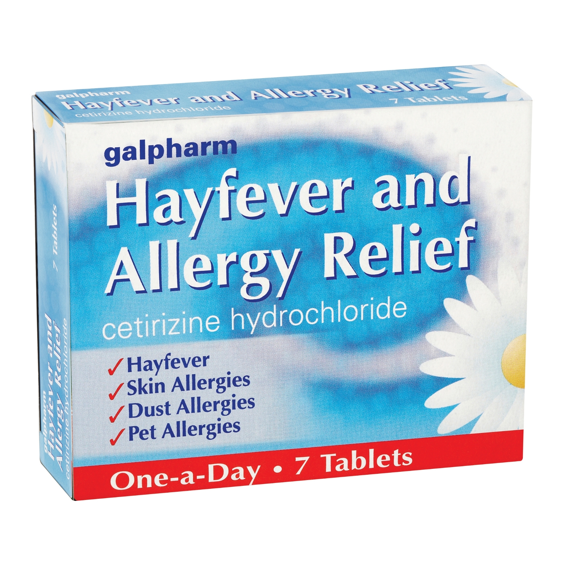 Picture of GALPHARM HAYFEVER & ALLERGY TABS CETIRIZINE 