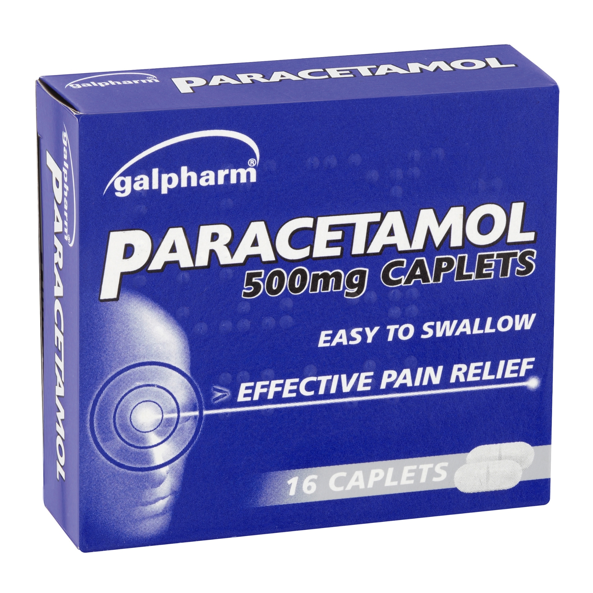 Picture of GALPHARM PARACETAMOL CAPLETS 500mg