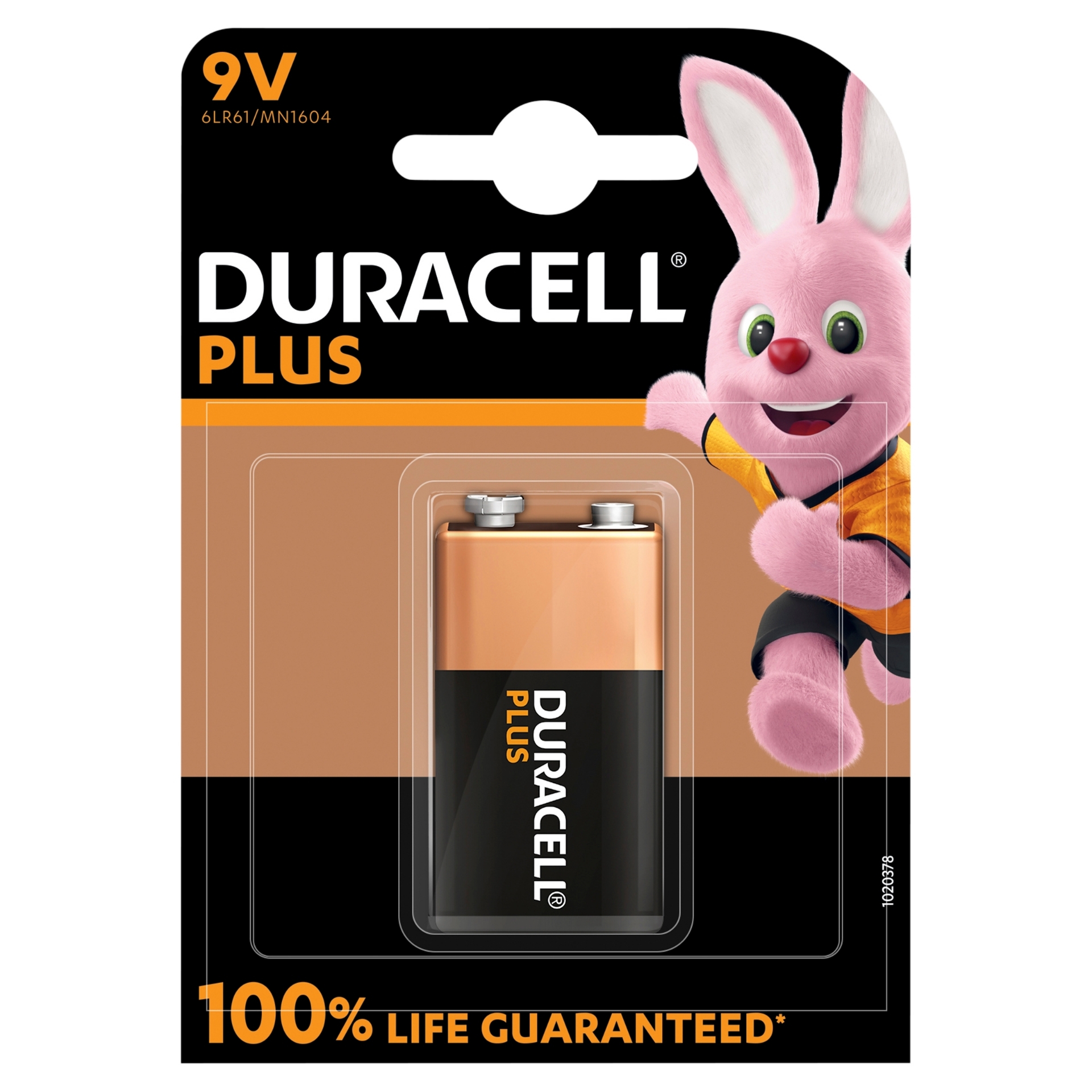 Picture of DURACELL PLUS POWER +100% - 9V BATTERIES CO:CNsub