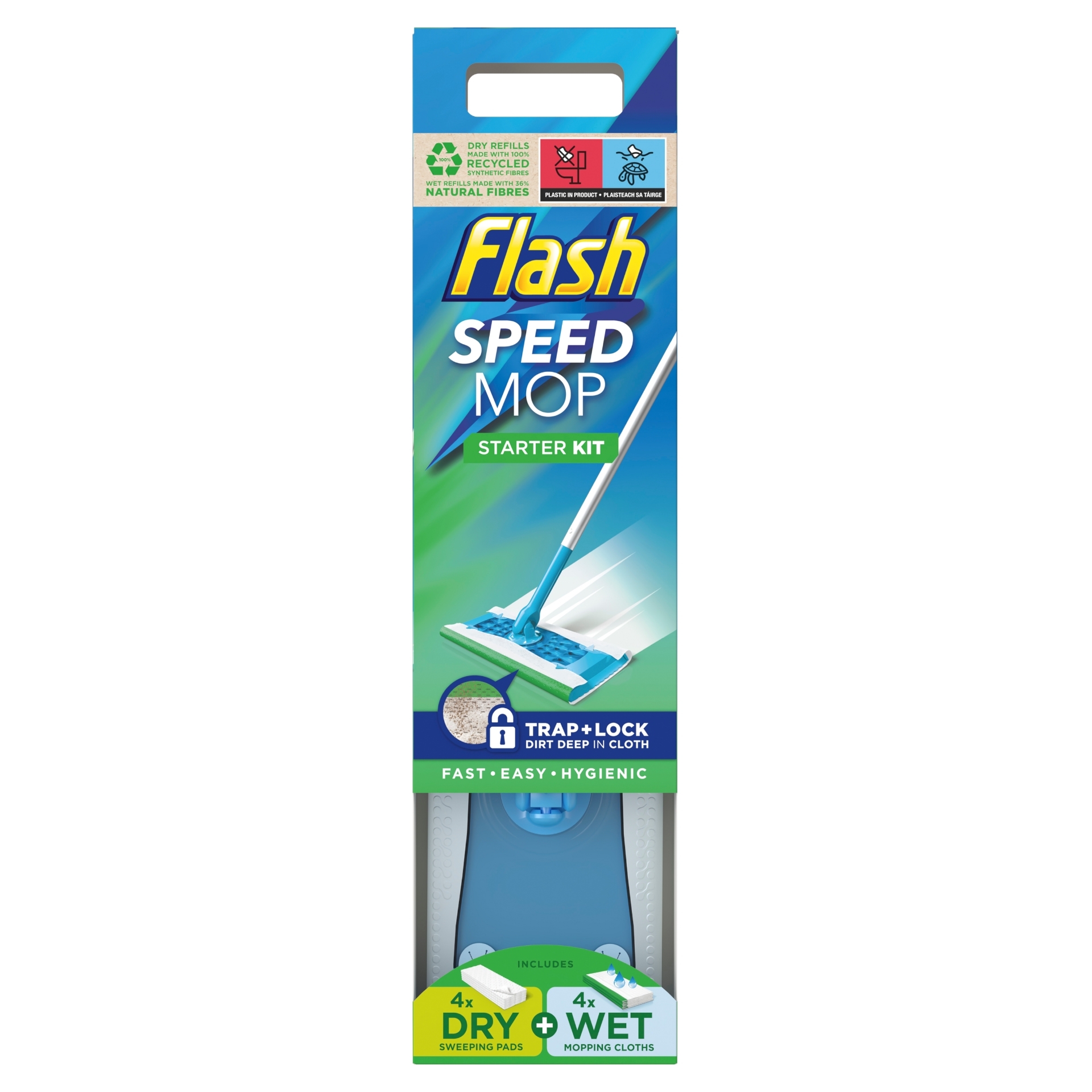 Picture of FLASH SPEEDMOP - KIT+4 WET/DRY REFILLS(CO:BE) 