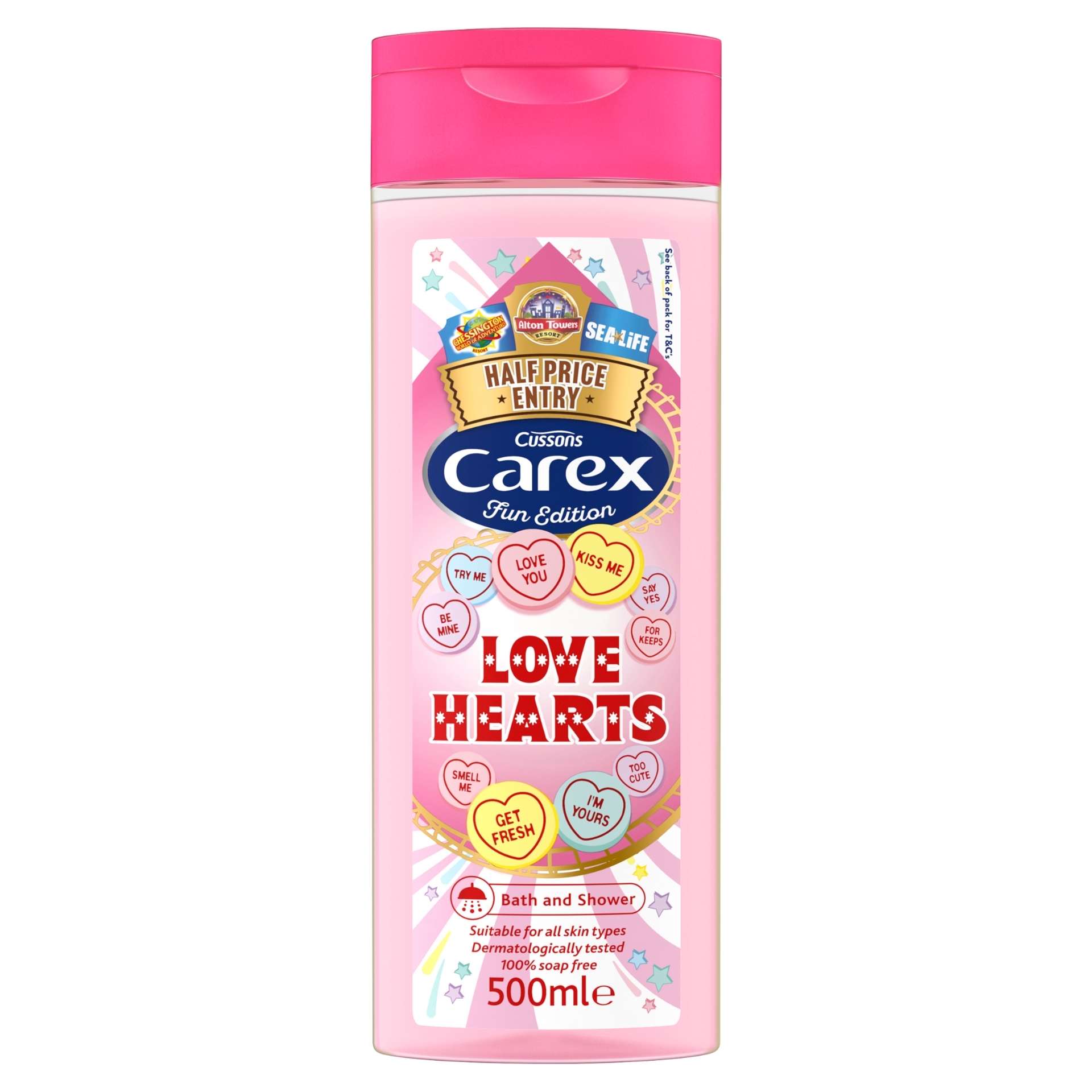 Picture of CAREX SHOWER & BATH - LOVE HEARTS