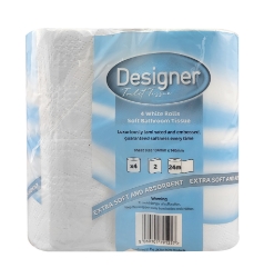 Picture of DESIGNER ULTRA SOFT TOILET ROLL - WHITE 2ply (P)