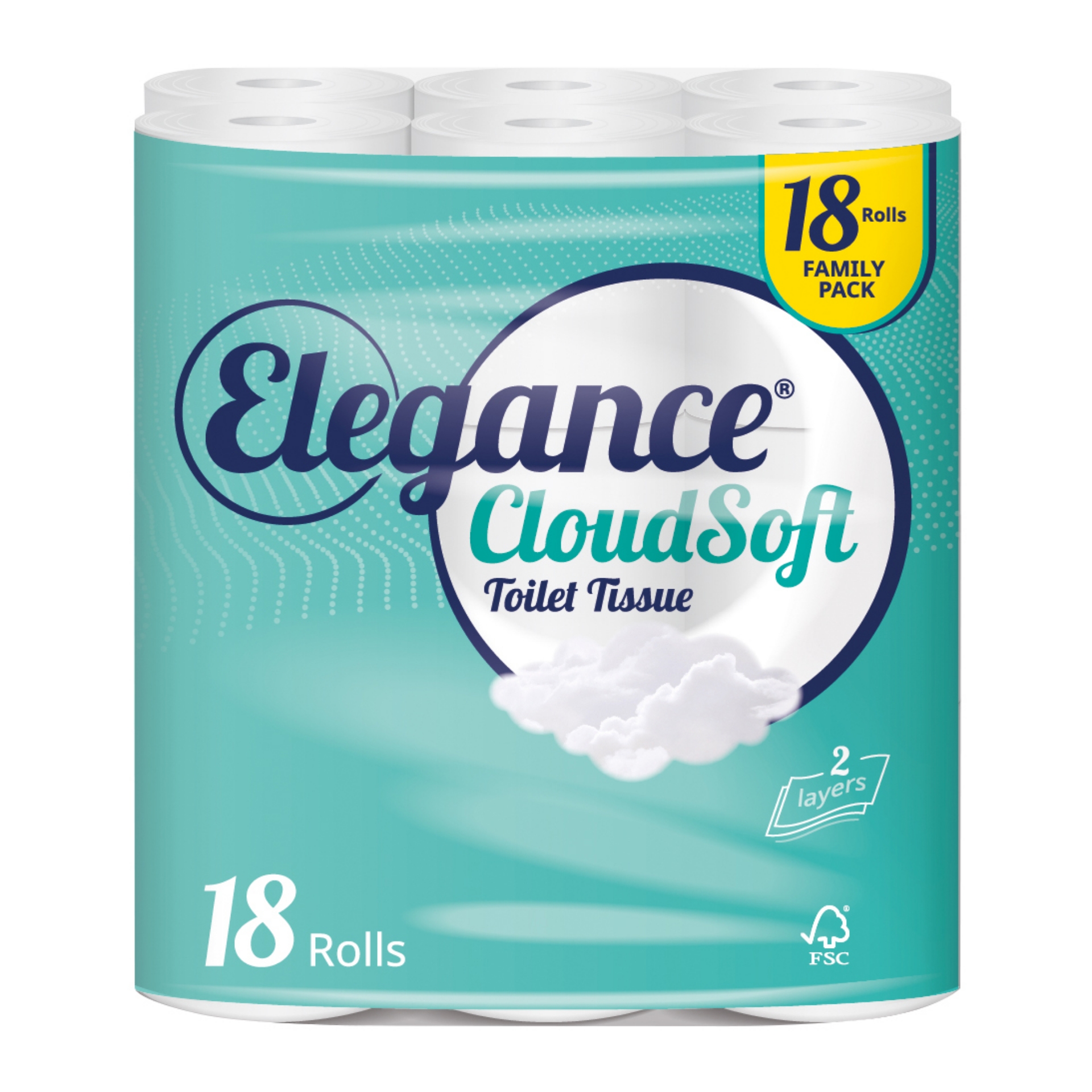 Picture of ELEGANCE CLOUDSOFT TOILET TISSUE 2ply 190sht^ 