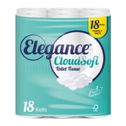 Picture of ELEGANCE CLOUDSOFT TOILET TISSUE 2ply 190sht^ 