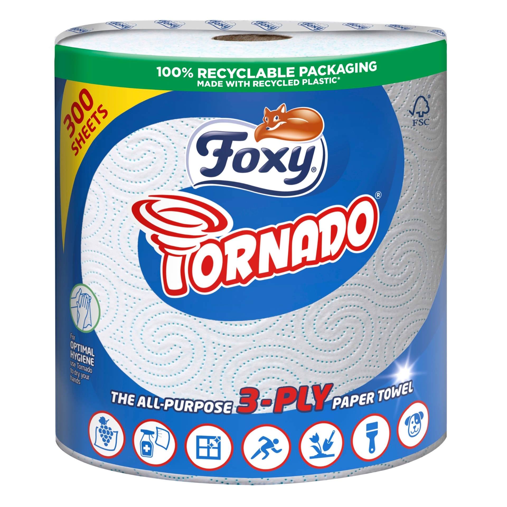 Picture of FOXY TORNADO - KITCHEN TOWEL 3ply (300SHT)