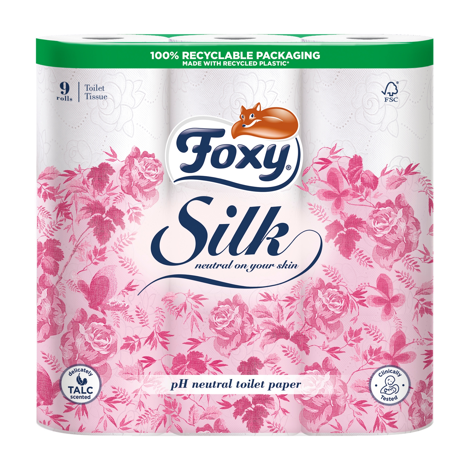 Picture of FOXY SILK - SCENTED TOILET ROLL 9pk (3ply) 180Sht^