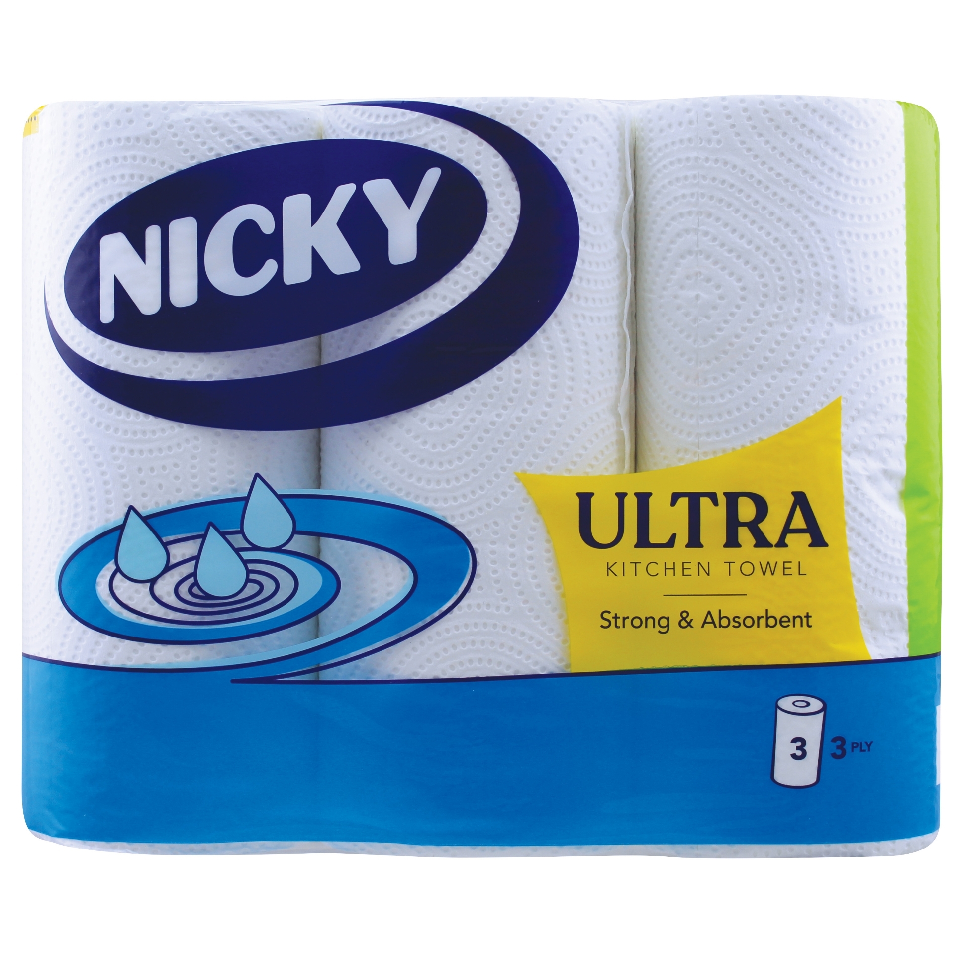 Picture of NICKY ULTRA KITCHEN TOWEL - WHITE 3PLY(150sht)