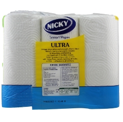 Picture of NICKY ULTRA KITCHEN TOWEL - WHITE 3PLY(150sht)