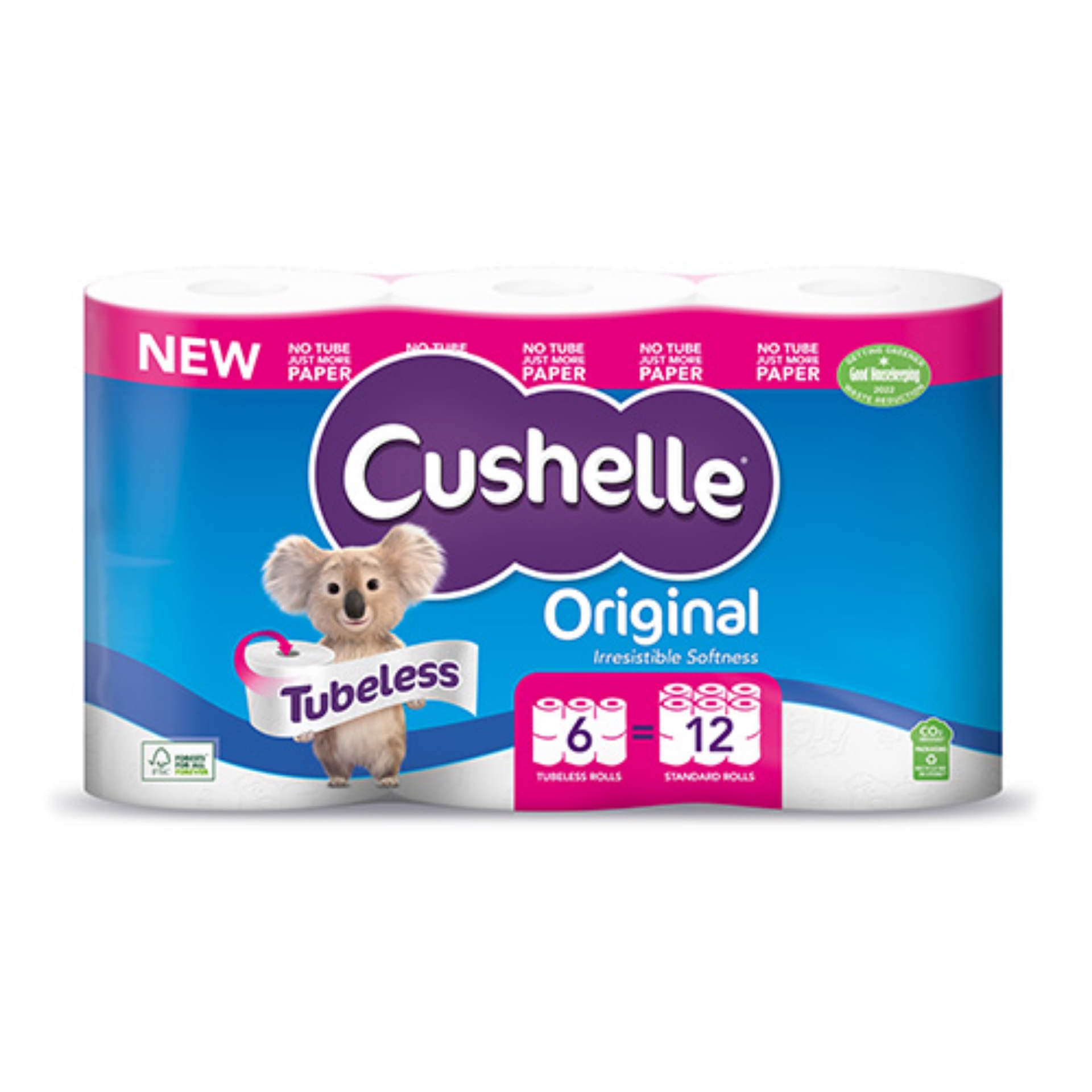 Picture of CUSHELLE TUBELESS TOILET ROLL (6r=12r) 360sht(P)^