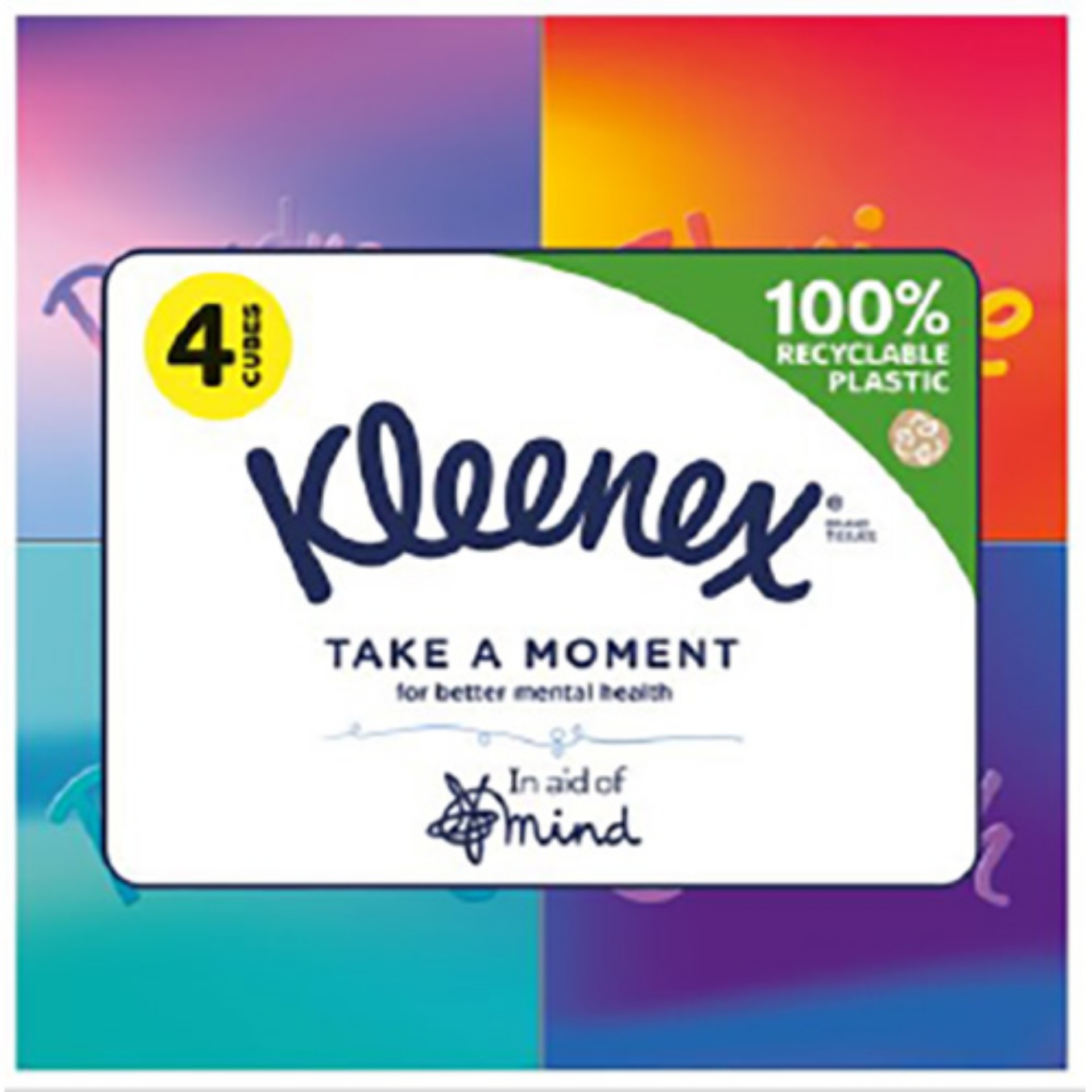 Picture of KLEENEX COLLECTION CUBE TISSUES QUAD 3ply (C)