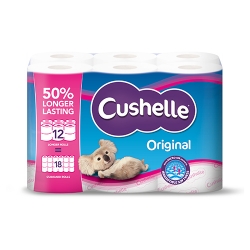 Picture of CUSHELLE ORIGINAL TOILET ROLL (12r=18r) 270sht