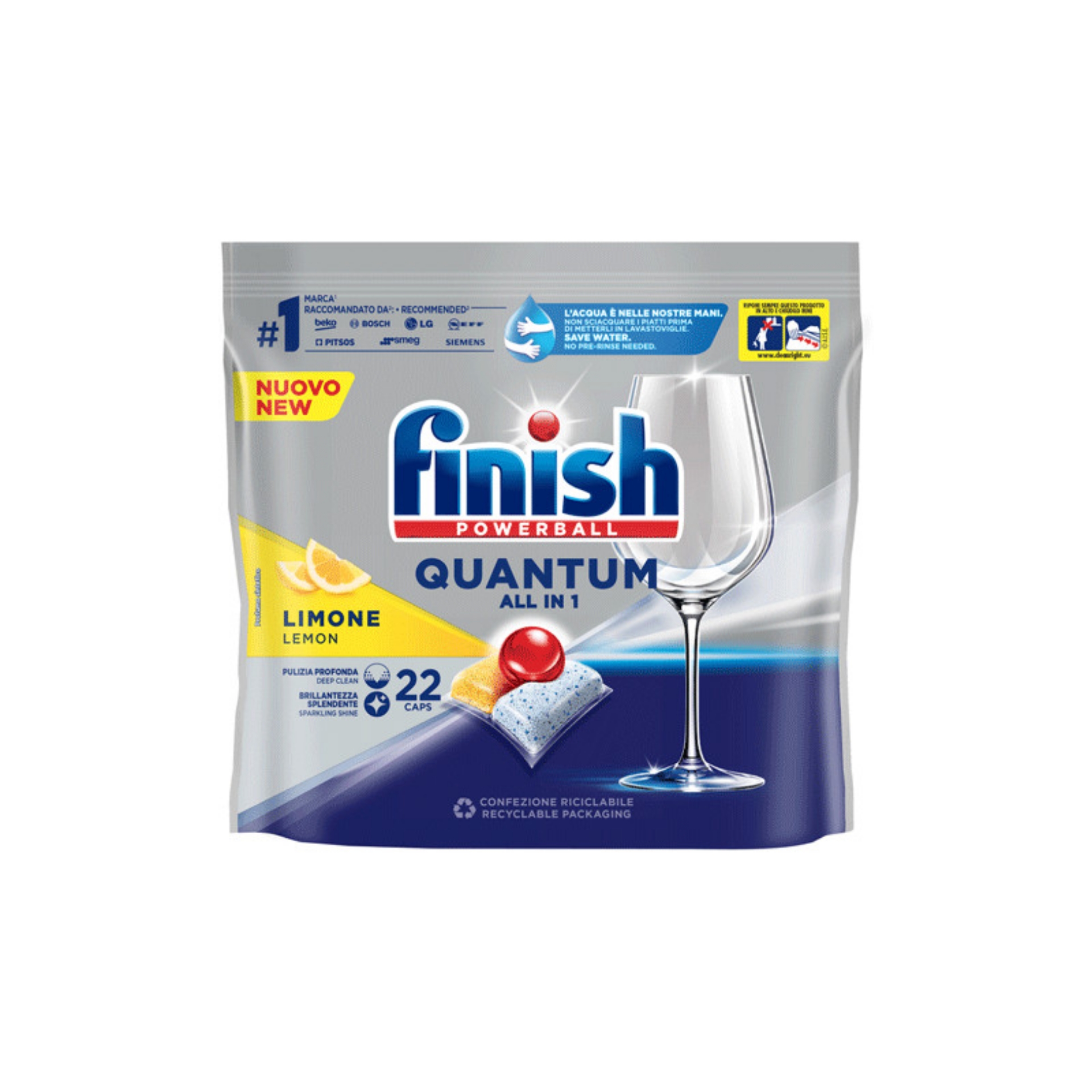 Picture of FINISH DISHWASHER TABS - QUANTUM LEMON (wsl)