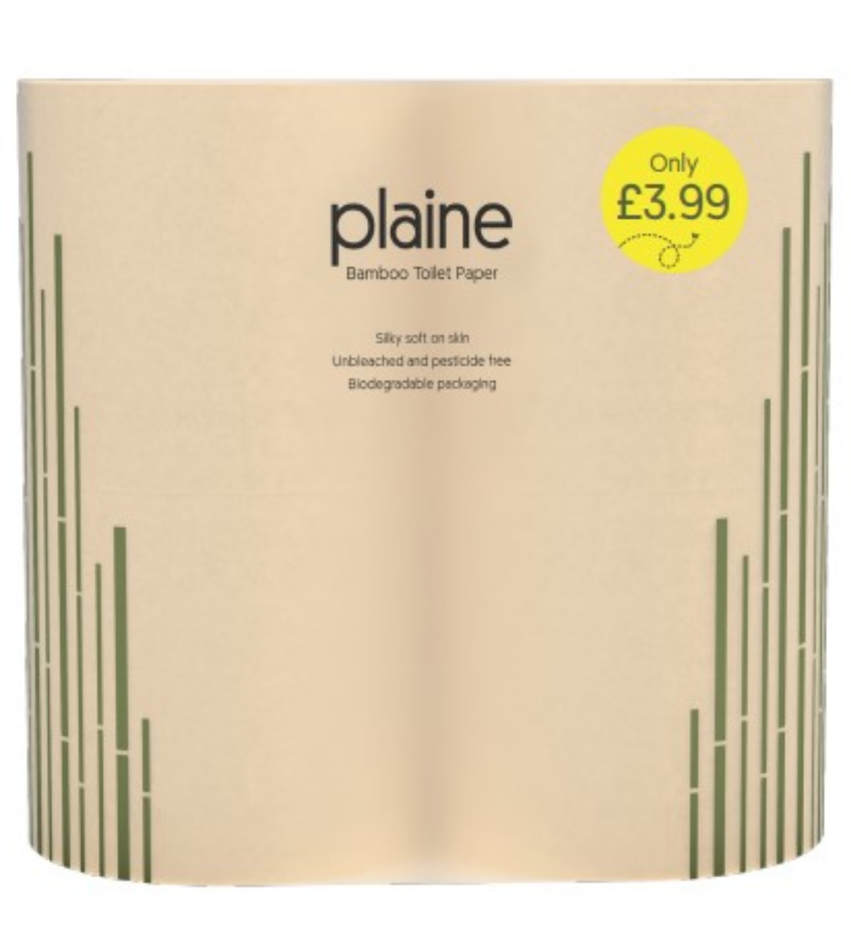 Picture of PLAINE BAMBOO - 3PLY TOILET ROLL 310shts pm1.99