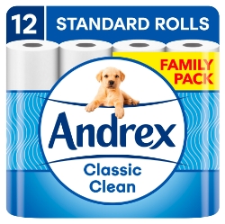 Picture of ANDREX TOILET ROLL - CLASSIC CLEAN (WHITE) 190Sht^