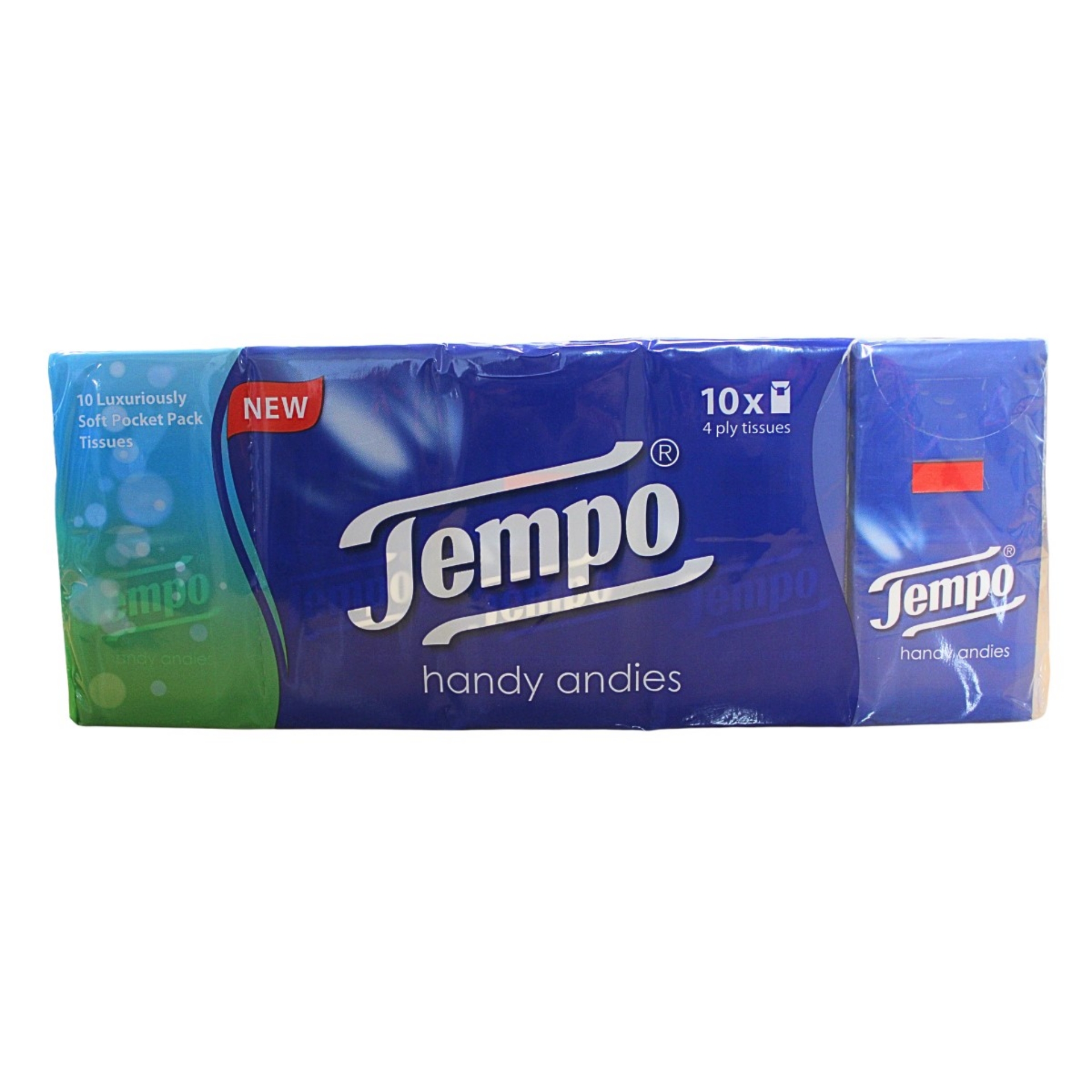 Picture of TEMPO HANDY ANDIES 4ply POCKET TISSUES 10's FSC^