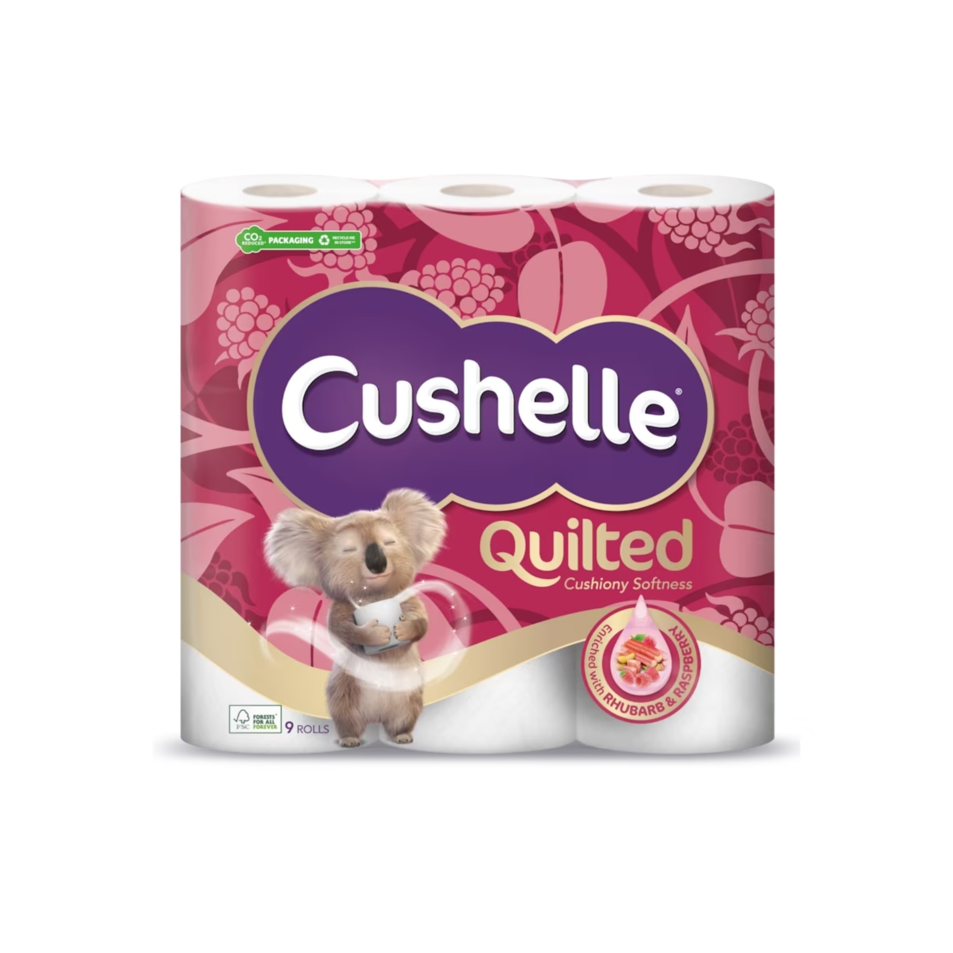 Picture of CUSHELLE QUILTED TOILET ROLL-RASP & RHUBARB(c)