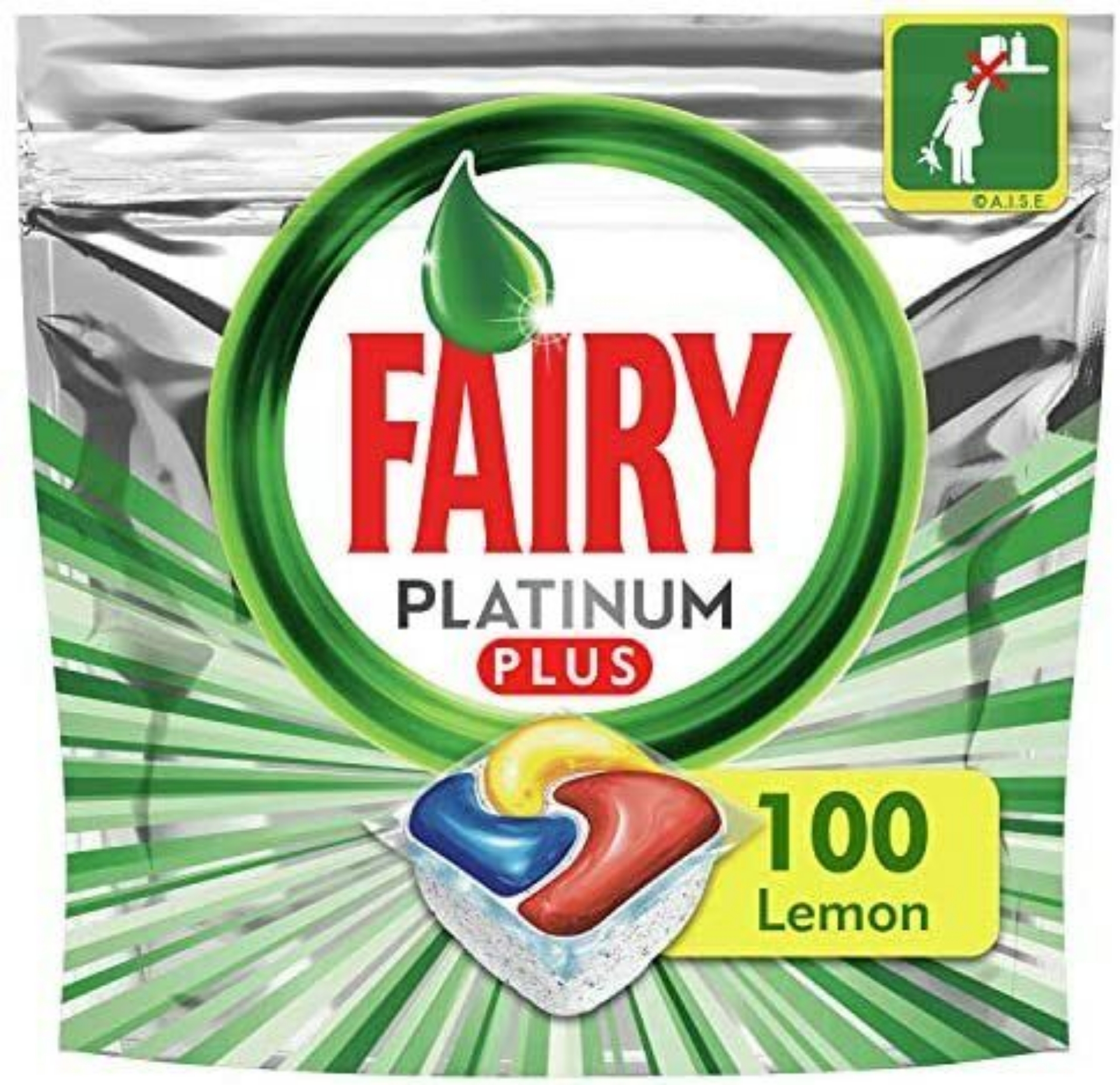 Picture of FAIRY PLATINUM DISHWASHER CAPS - LEMON (100w)