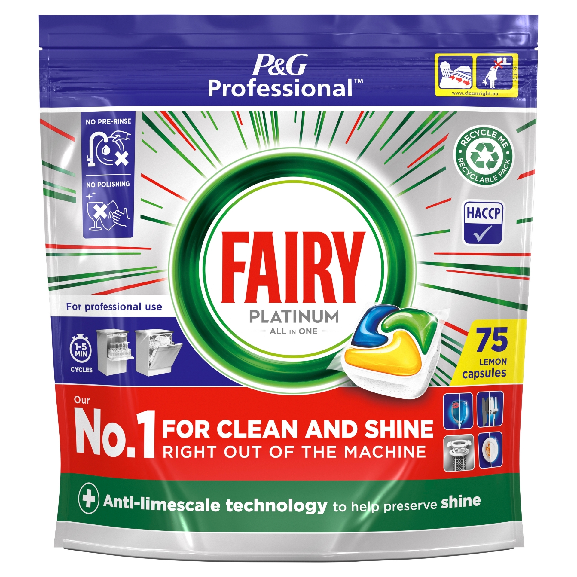 Picture of FAIRY DISHWASHER PLATINUM TABS - LEMON CO:BE