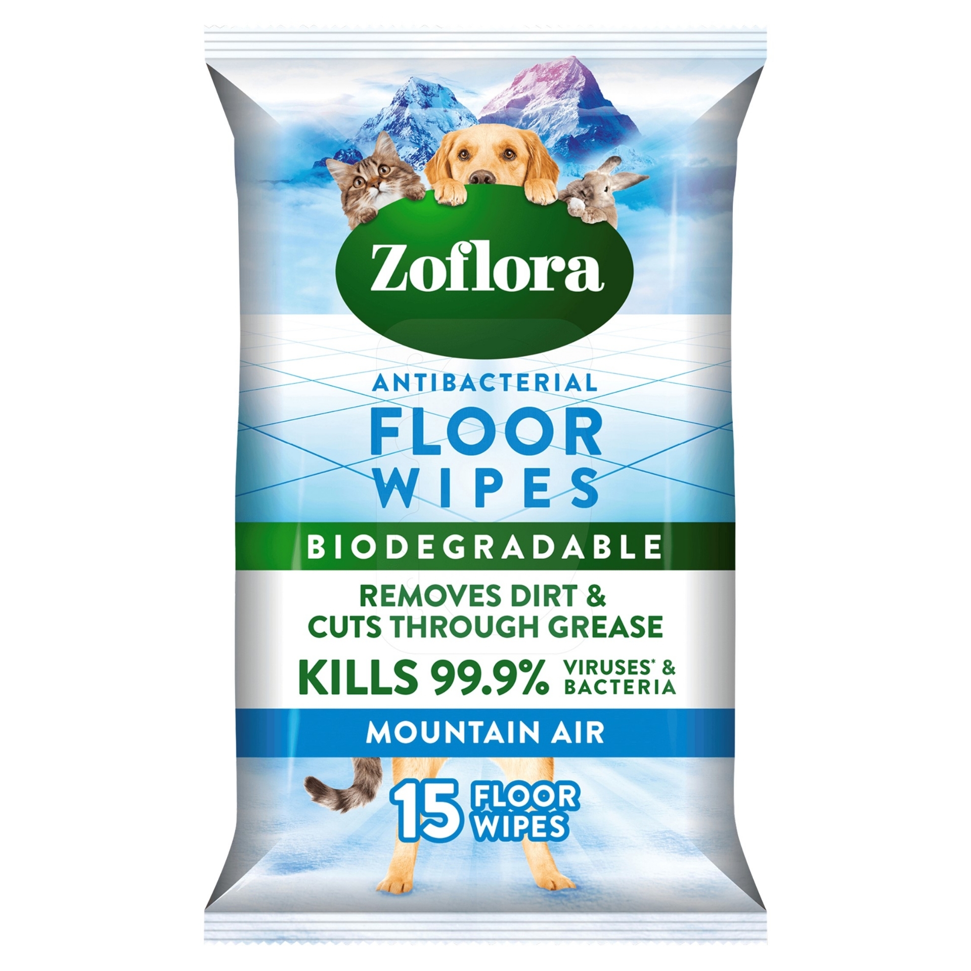 Picture of ZOFLORA MOUNTAIN AIR - ANTIBAC  LARGE FLOOR WIPES 