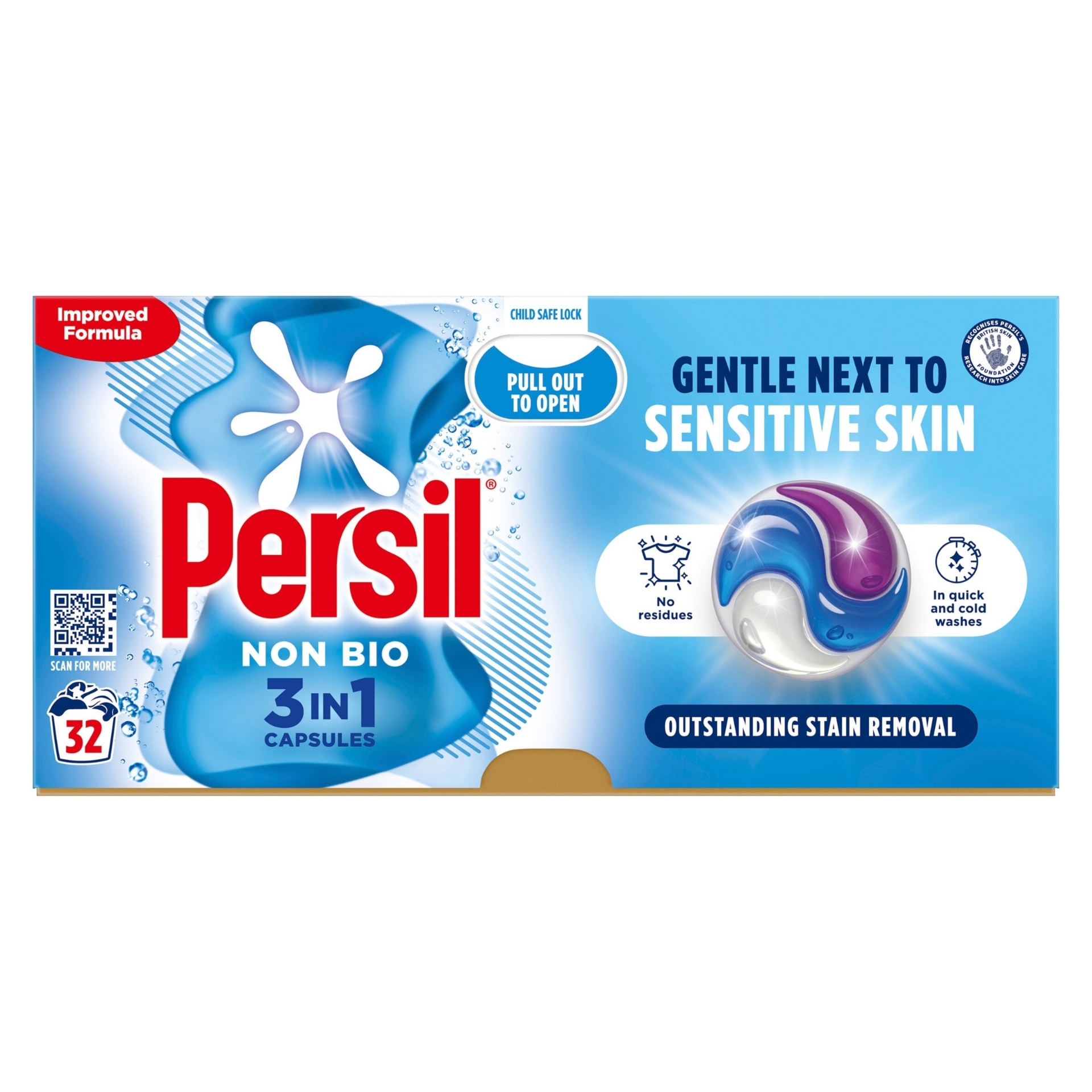 Picture of PERSIL 3 IN 1 WASHING CAPS - NON BIO (32w)(wsl)