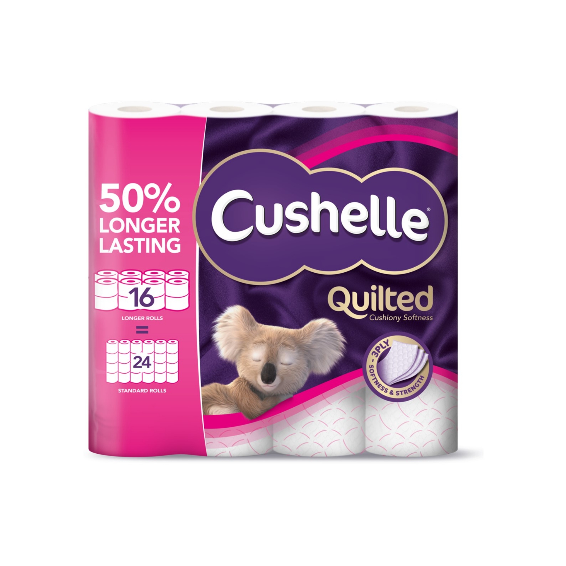 Picture of CUSHELLE QUILTED TOILET ROLL (16r=24r) 270sht (c)