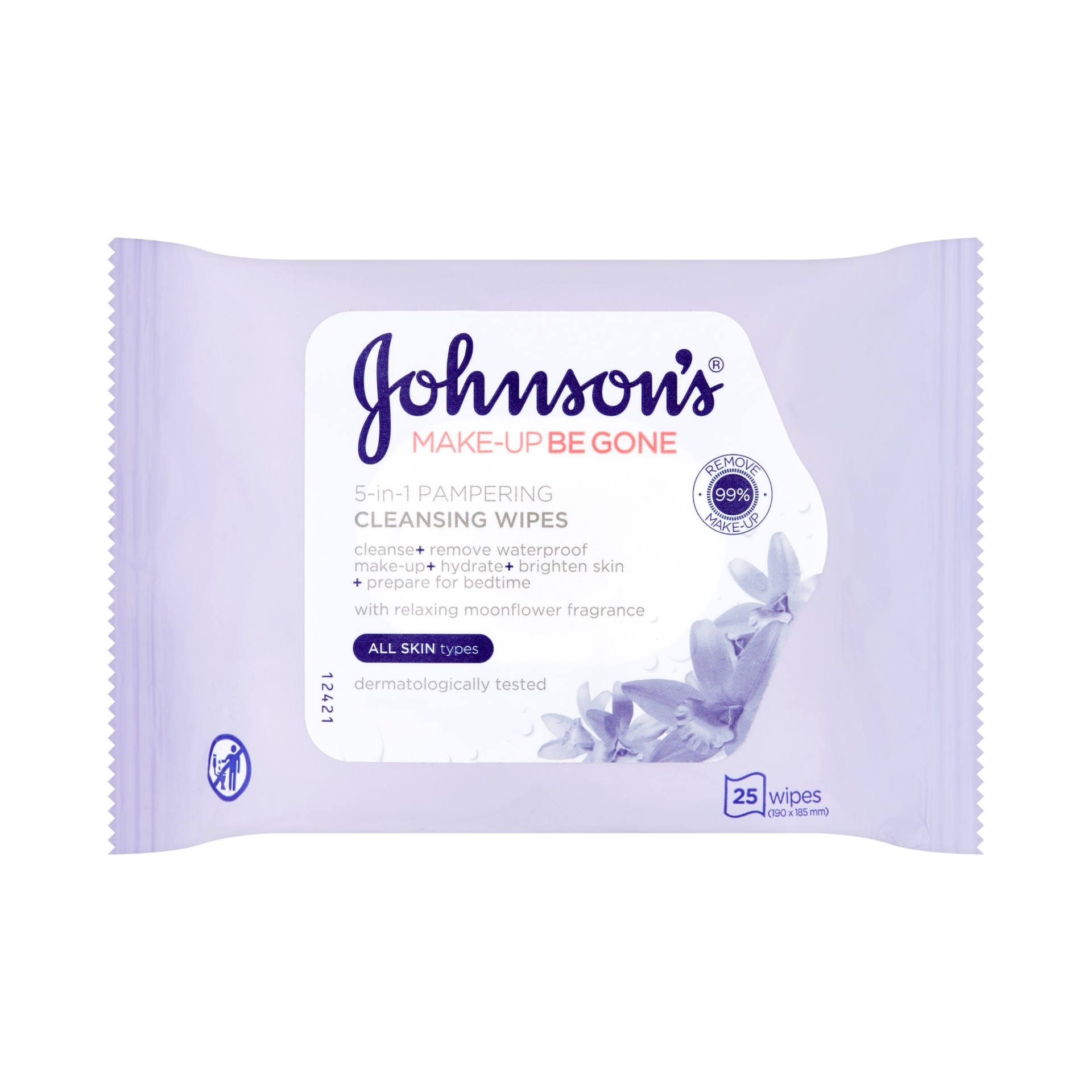 Picture of JOHNSONS MAKE UP BE GONE PAMPERING WIPES 