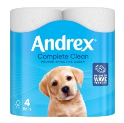 Picture of ANDREX TOILET ROLL COMPLETE CLEAN 190Shts (P)