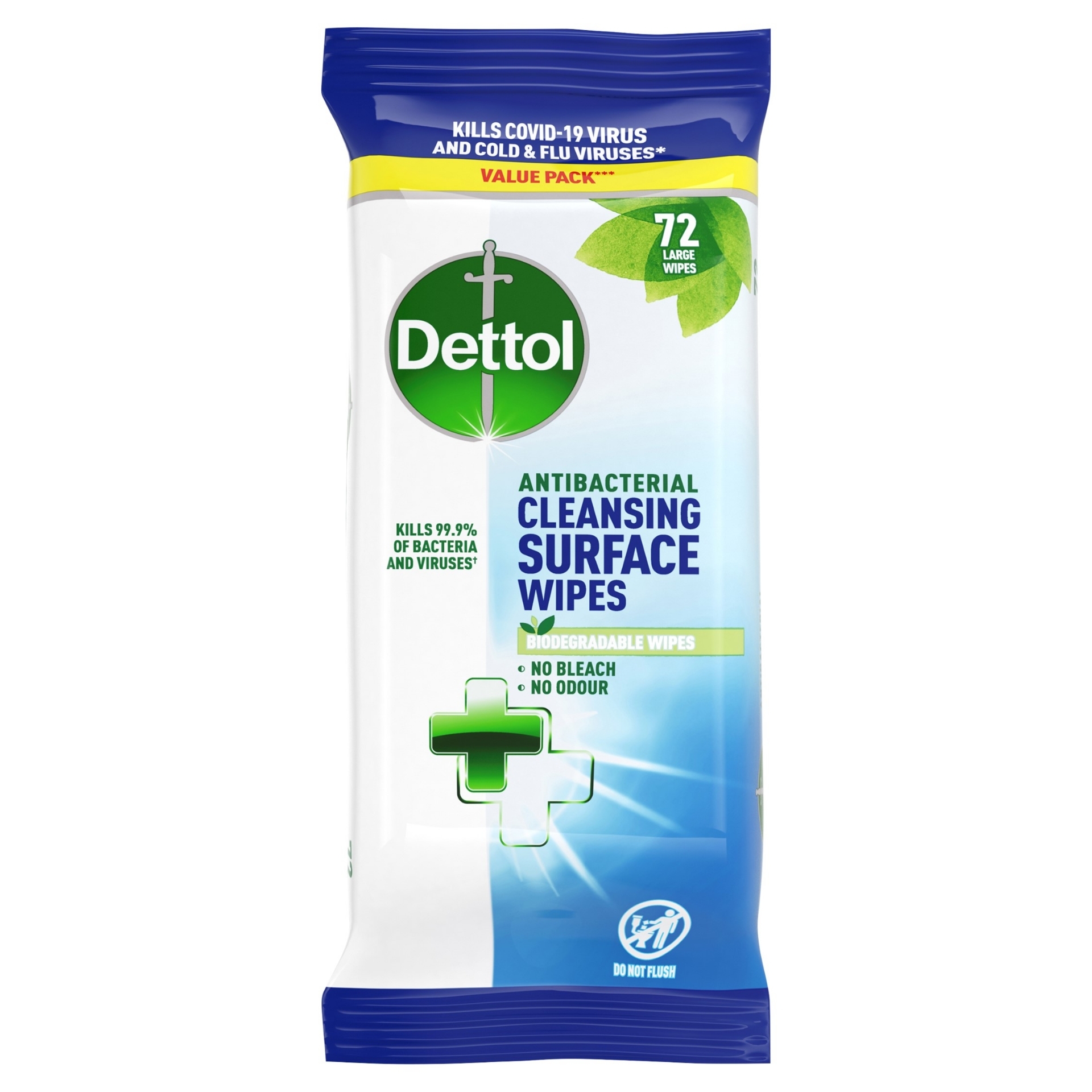 Picture of DETTOL ANTI-BACTERIAL BIO SURFACE WIPES 72