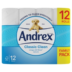 Picture of ANDREX TOILET ROLL - CLASSIC CLEAN (WHITE) 190Sht^