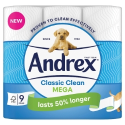 Picture of ANDREX TOILET ROLL - CLASSIC CLEAN MEGA 300sht^