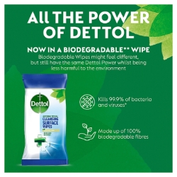 Picture of DETTOL ANTI-BACTERIAL BIO SURFACE WIPES 72