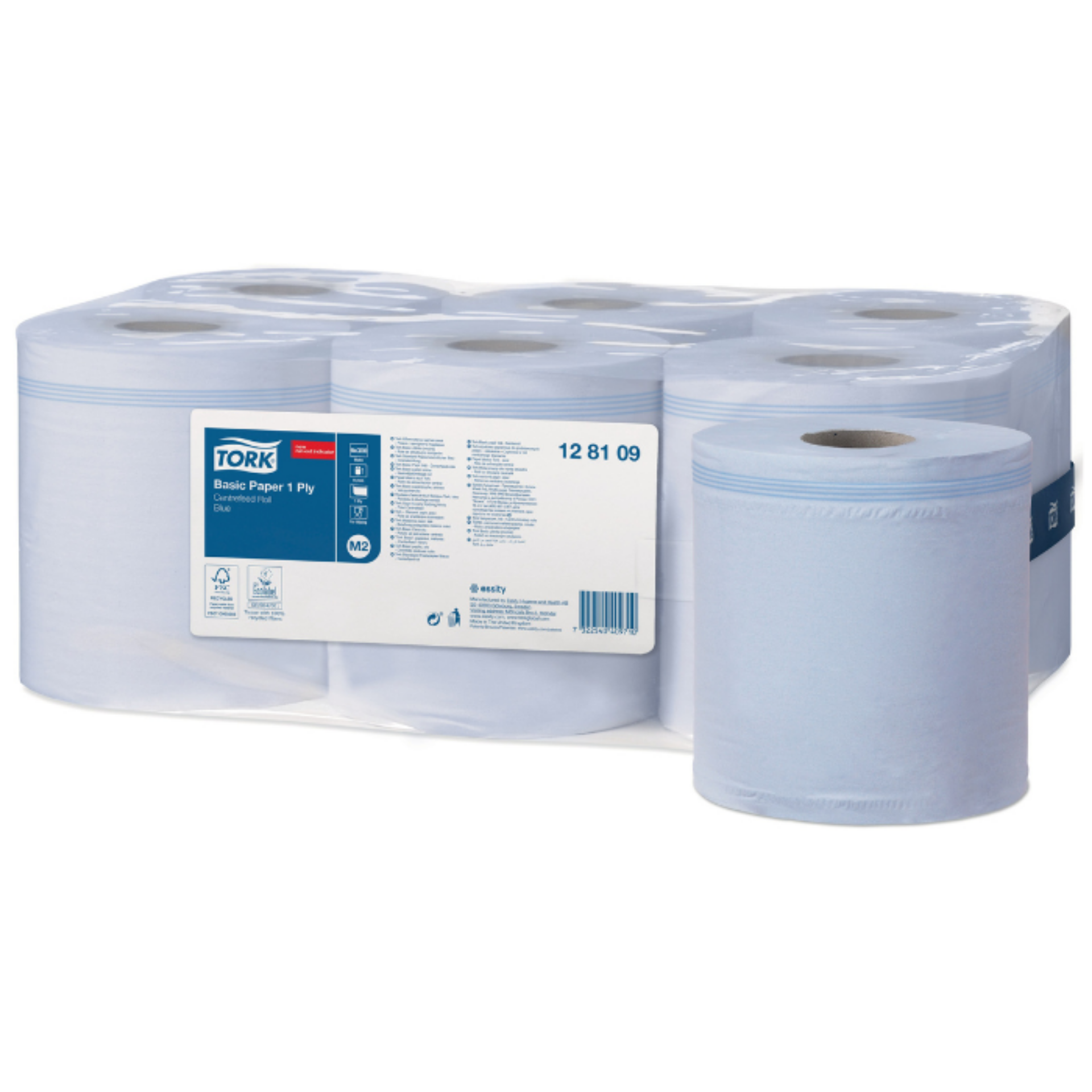 Picture of TORK - CENTREFEED PAPER BLUE 1PLY (P) 128109