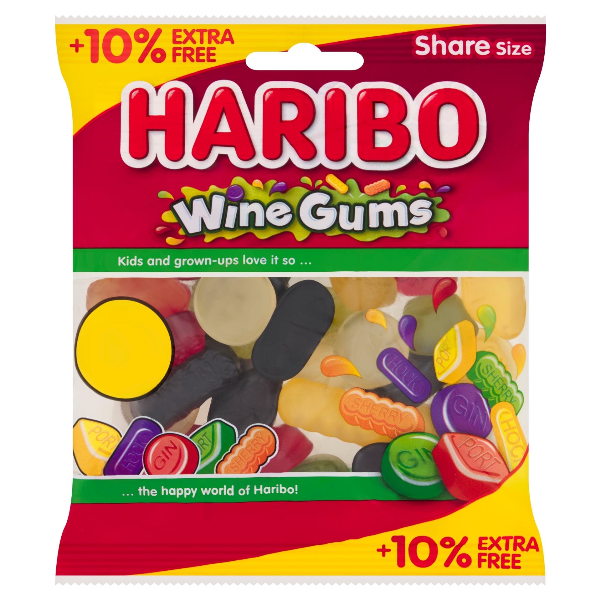 Picture of HARIBO WINE GUMS pm1.25 10% Ex Free