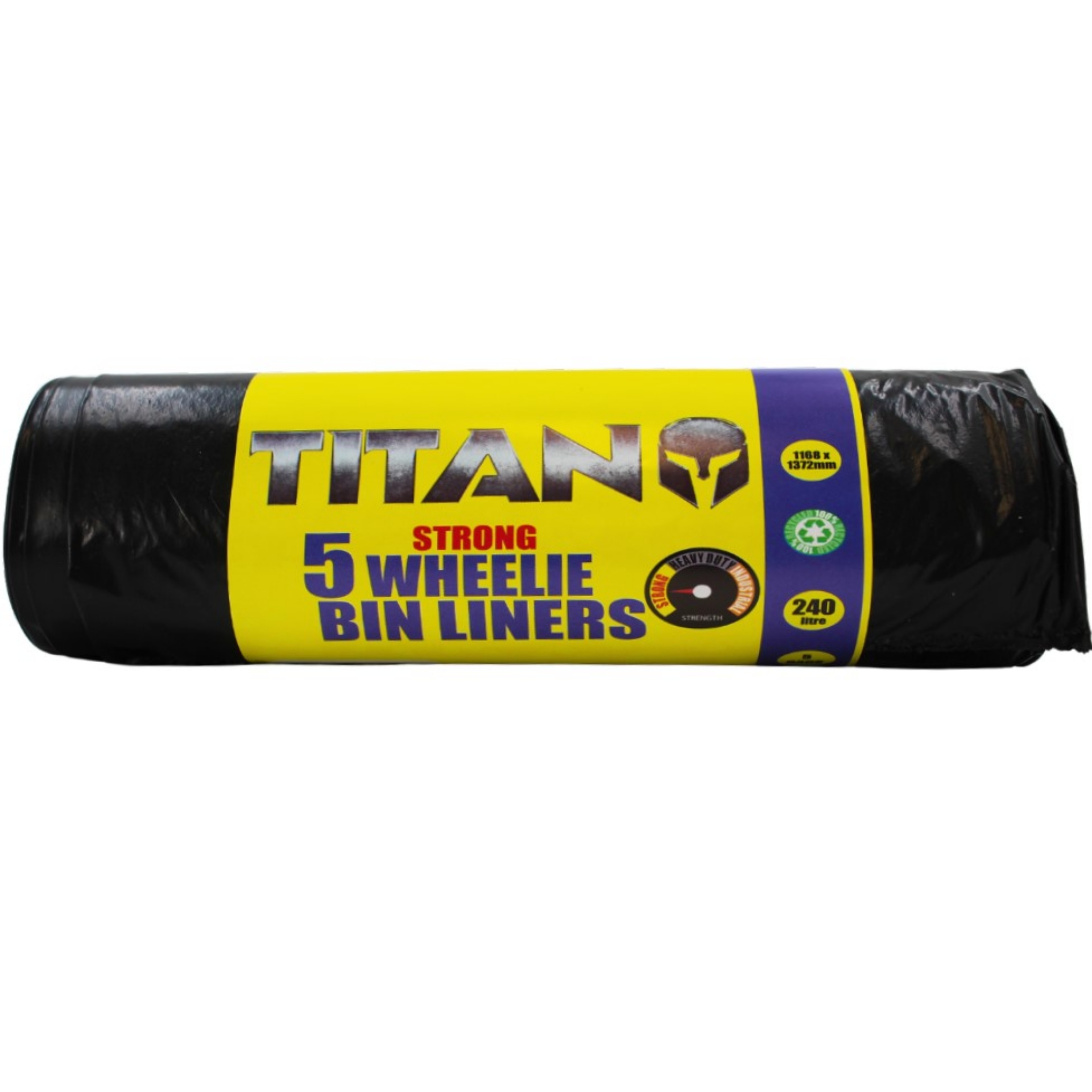 Picture of TITAN WHEELIE BIN LINER 240L (RB7) CO:TR (P)