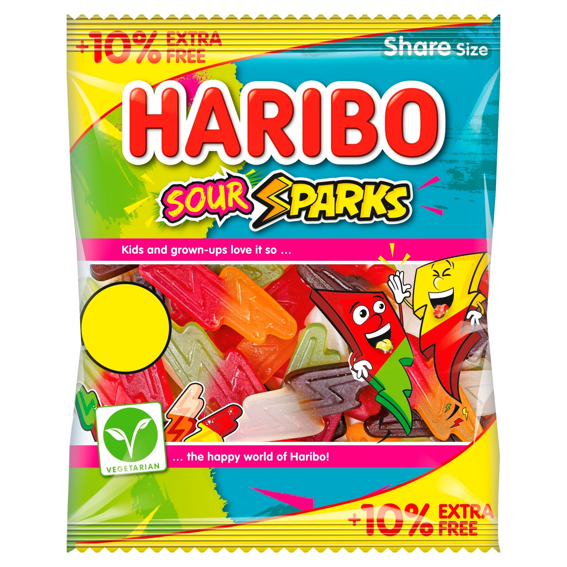 Picture of HARIBO SOUR SPARKS pm1.25 10% Ex Free