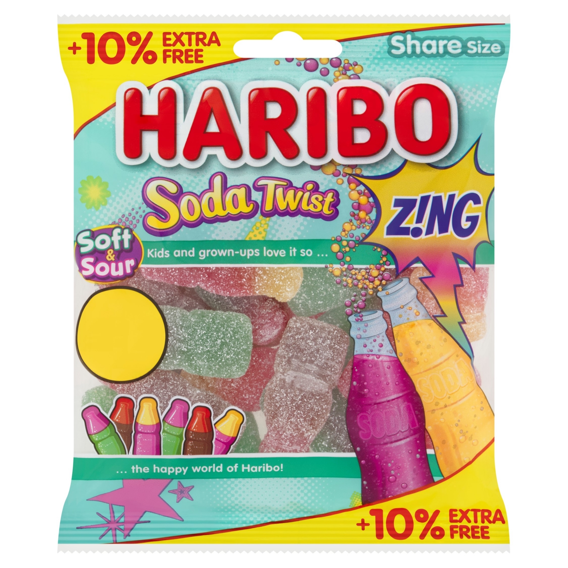 Picture of HARIBO SODA TWIST ZING pmp1.25 10% Ex Free