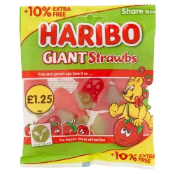 Picture of HARIBO GIANT STRAWBS pm1.25 10% Ex Free