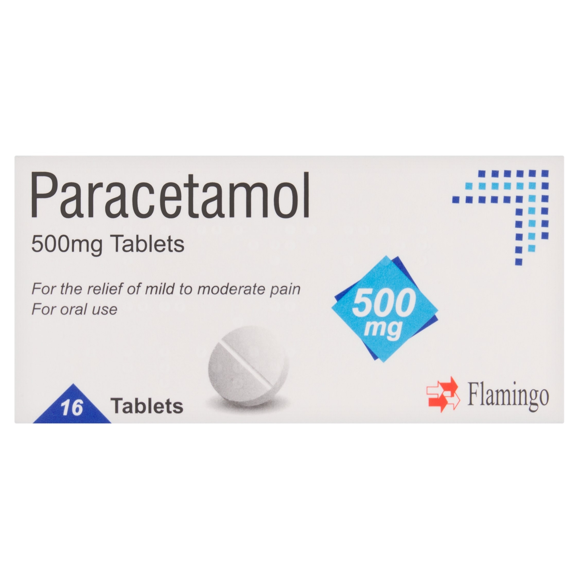 Picture of FLAMINGO PARACETAMOL TABLETS 500mg