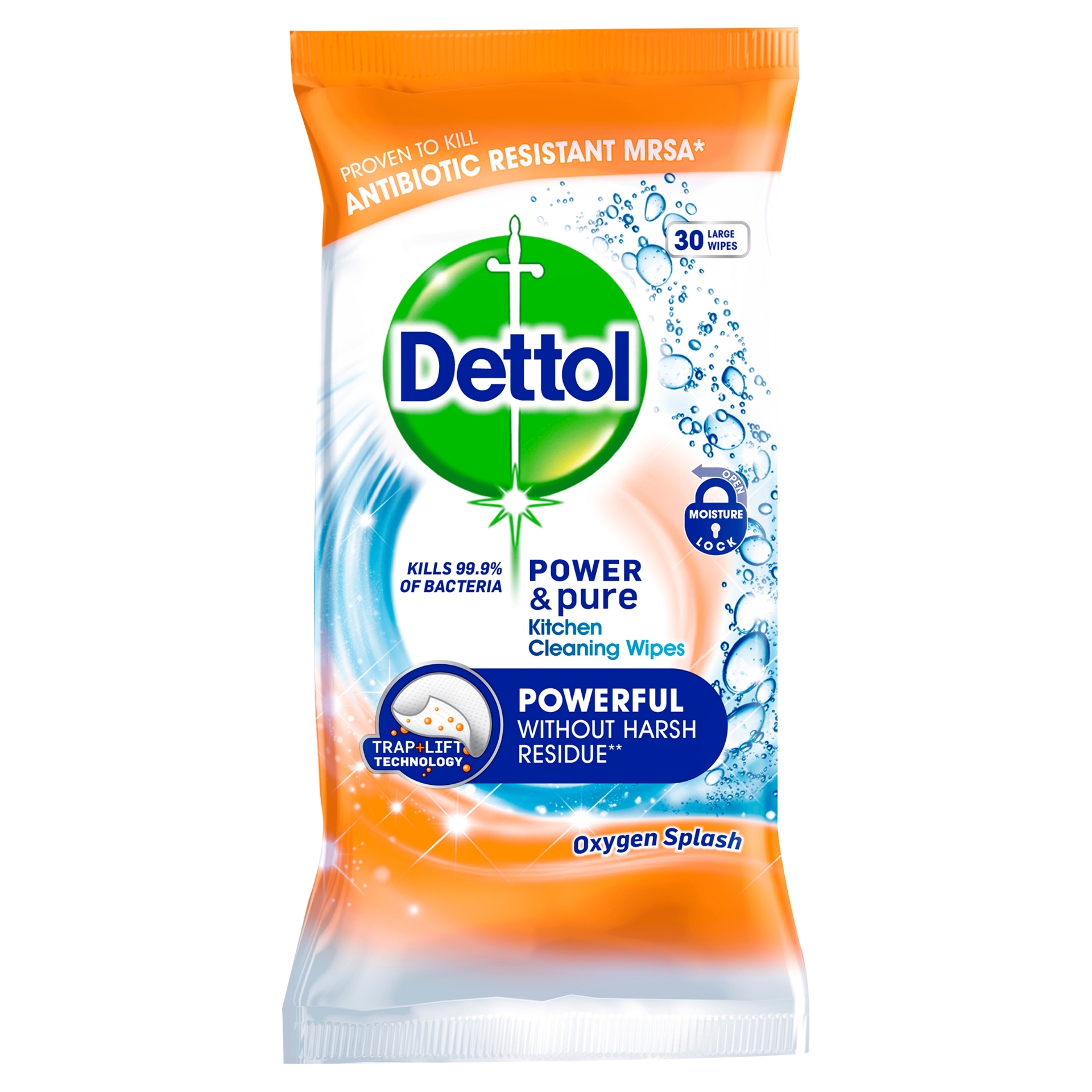 Picture of DETTOL POWER AND PURE - KITCHEN WIPES (c)