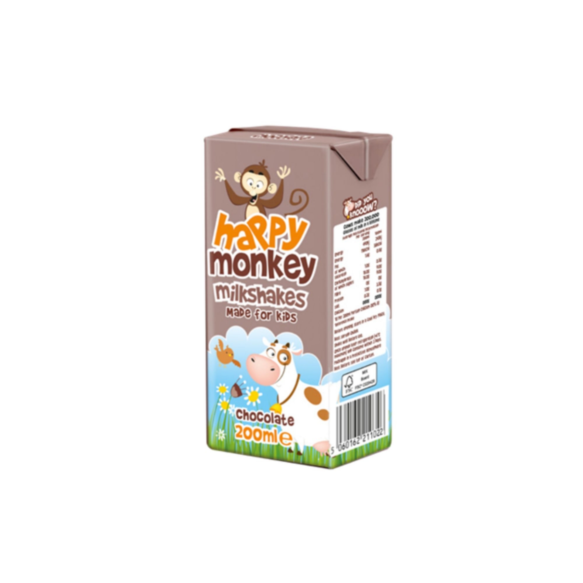 Picture of HAPPY MONKEY MILKSHAKE CHOCOLATE 3pk CO:DE