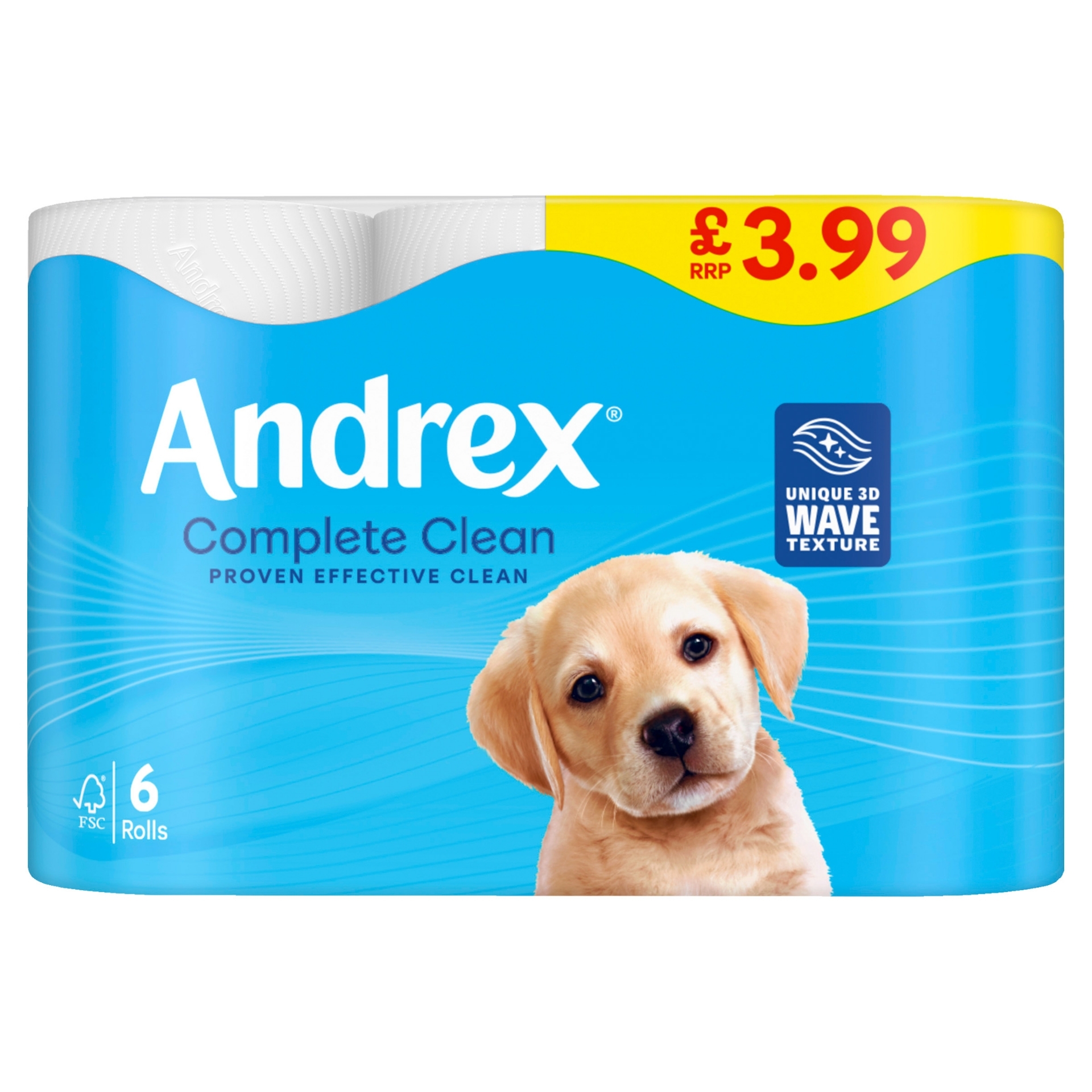 Picture of ANDREX TOILET ROLL - COMPLETE CLEAN pm3.99 190Sht