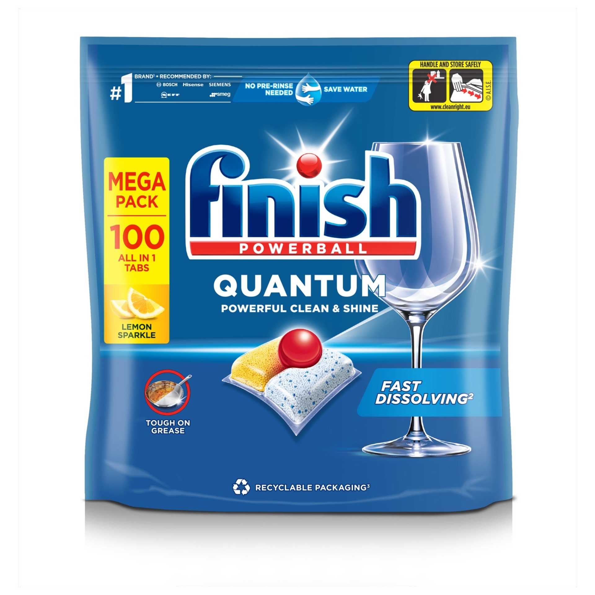 Picture of FINISH DISHWASHER TABS - QUANTUM LEMON CO:PL 