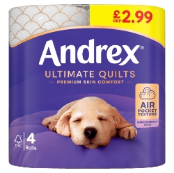 Picture of ANDREX TOILET ROLL ULTIMATE QUILTS pm2.99 155Shts 