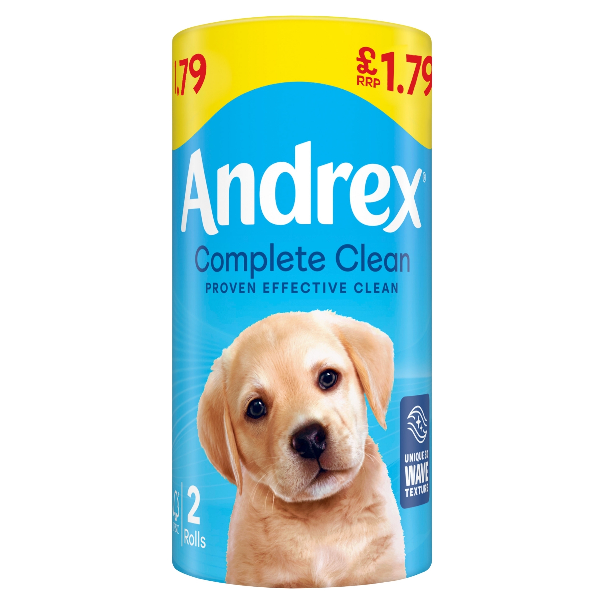 Picture of ANDREX TOILET ROLL COMPLETE CLEAN pm1.79 190Shts