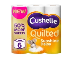 Picture of CUSHELLE QUILT TOILET ROLL SUNSHINE(6r=9r) 236Sht