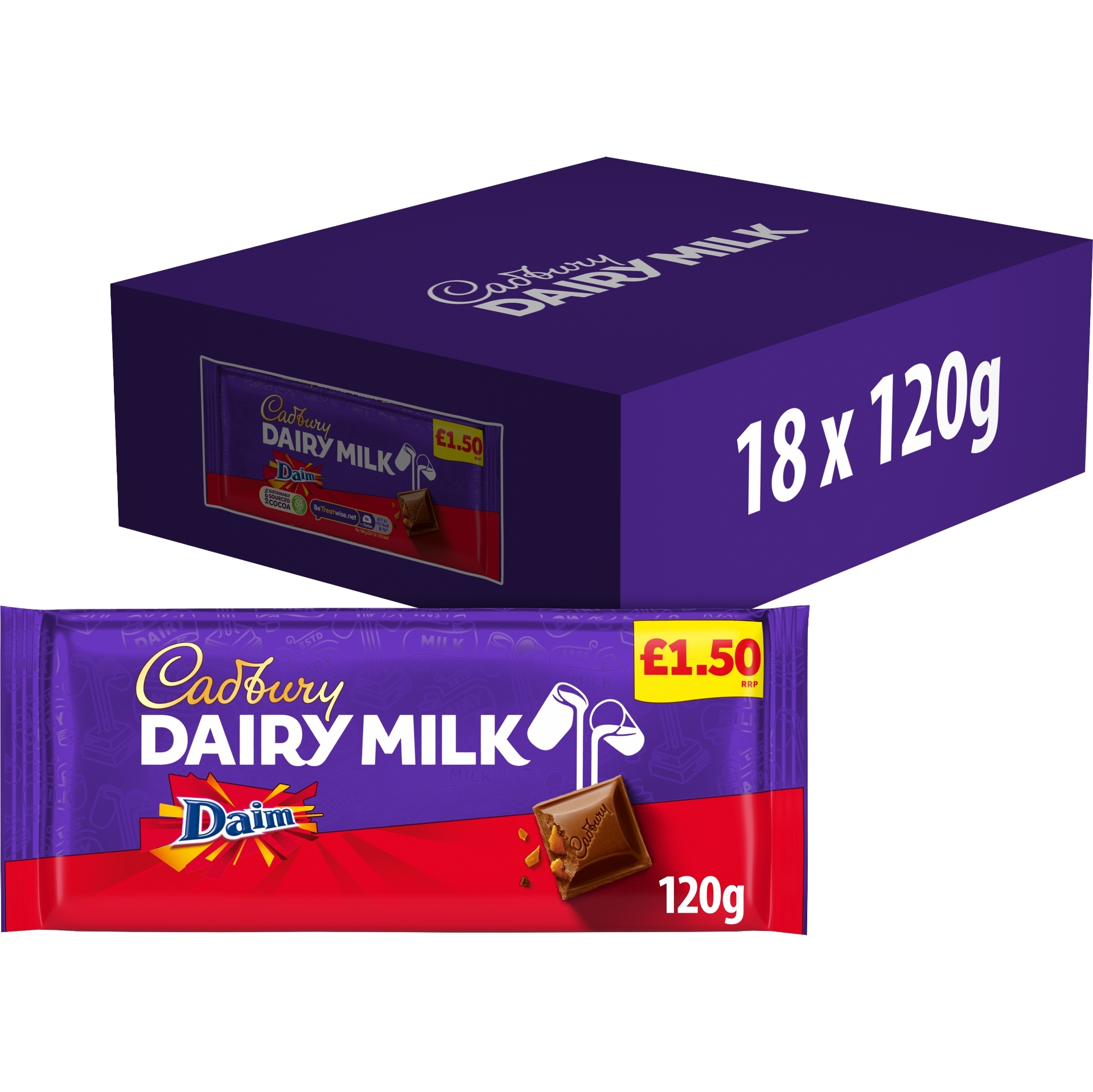 Picture of CADBURY - DAIRY MILK DAIM BLOCK pm1.50