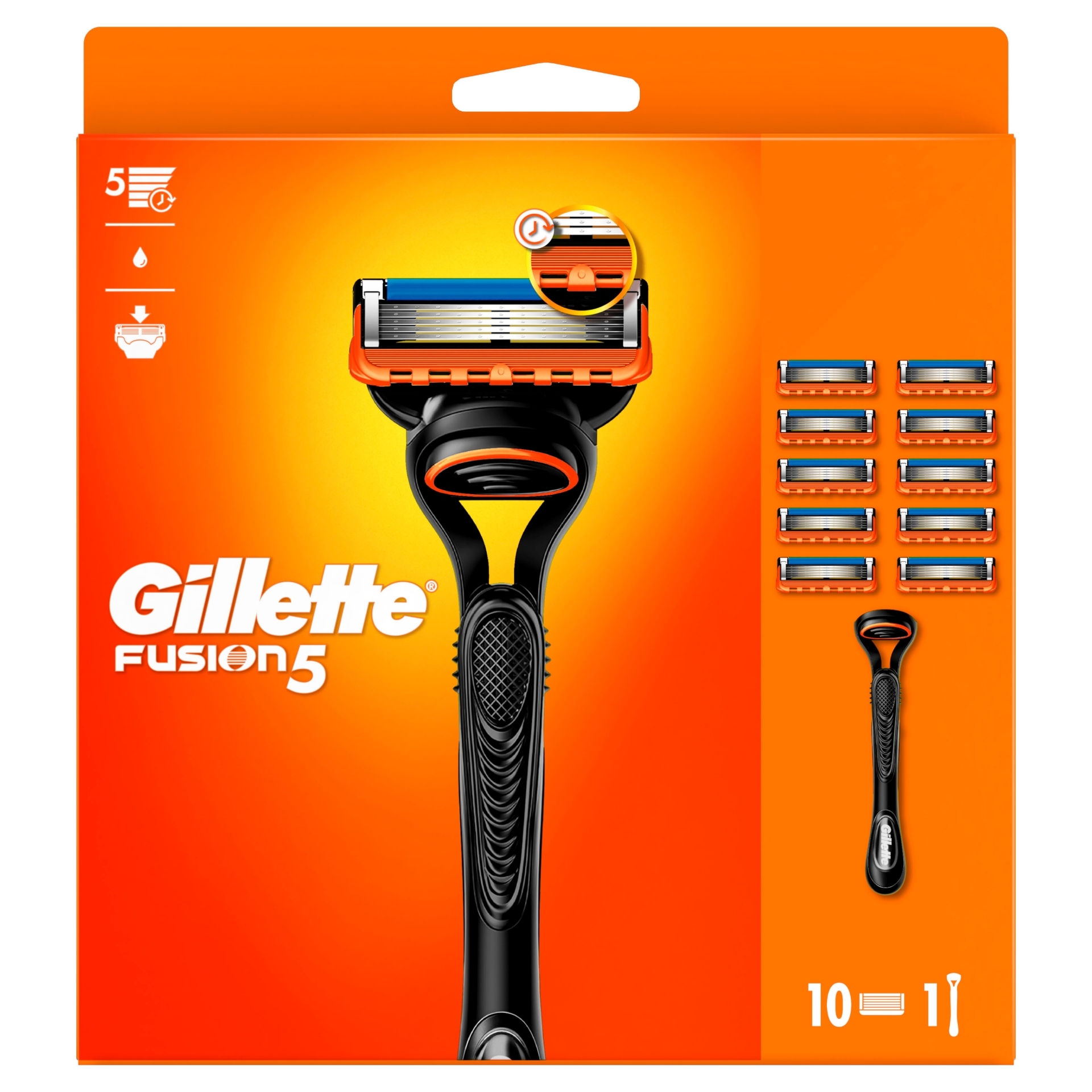 Picture of GILLETTE FUSION RAZOR + 10 BLADES pm27.99 (c)